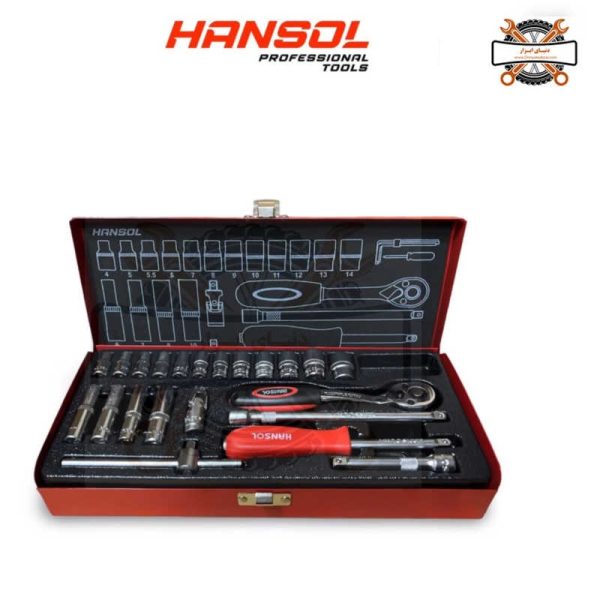 جعبه بکس 1/4 کوتاه وبلند 22 پارچه هانسول(HANSOL) مدل HS 8523A