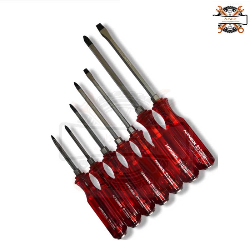 پیچ گوشتی چکش خور 7عددی هانسول