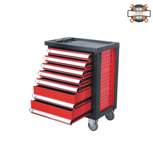 جعبه ابزار ۷ کشو ابعاد ۹۶۵×۴۶۵×۷۷۰ با چرخ ظرفیت تحمل 250 کیلو گرم برند LK