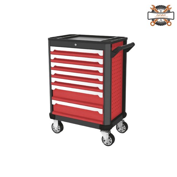جعبه ابزار ۷ کشو ابعاد ۹۶۹×۴۶۱×۷۰۶ با چرخ ظرفیت تحمل 300 کیلو گرم برند LK