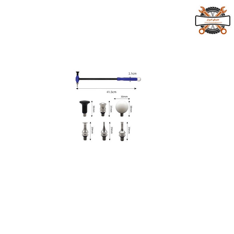 چکش کربنی ۶ سر صافکاری بدون رنگبرند LK مدل H2198 چکش کربنی ۶ سر صافکاری بدون رنگبرند LK مدل H2198