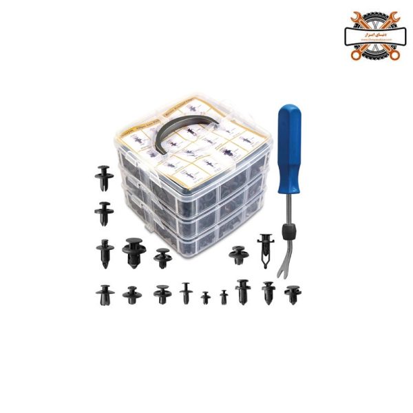 کیت انواع خار پلاستیکی ۶۲۰ عددي + خارکش برند LK مدل Z9481
