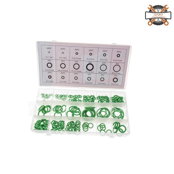 کیت ۲۲۵ عددی اورینگ کمپرسور کولر خودرو سایز ۳- 22 میلیمتر NBRبرند LK مدل Z5306
