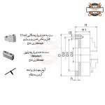 سه نظام دستگاه تراش پارچه آلنی FUERDA (فوردا) سایز 125 الی 1250 میلی متر مدل k11-A (2)