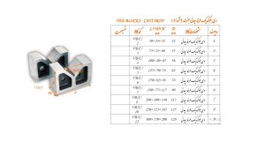 وی بلوک یک طرفه چدنی جفت (منشور V) برند گروز GROZ