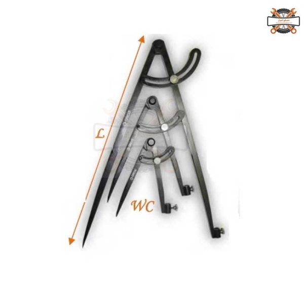 پرگار صنعتی خط کشی (سر تعویض شو) سایز 40-15 سانت