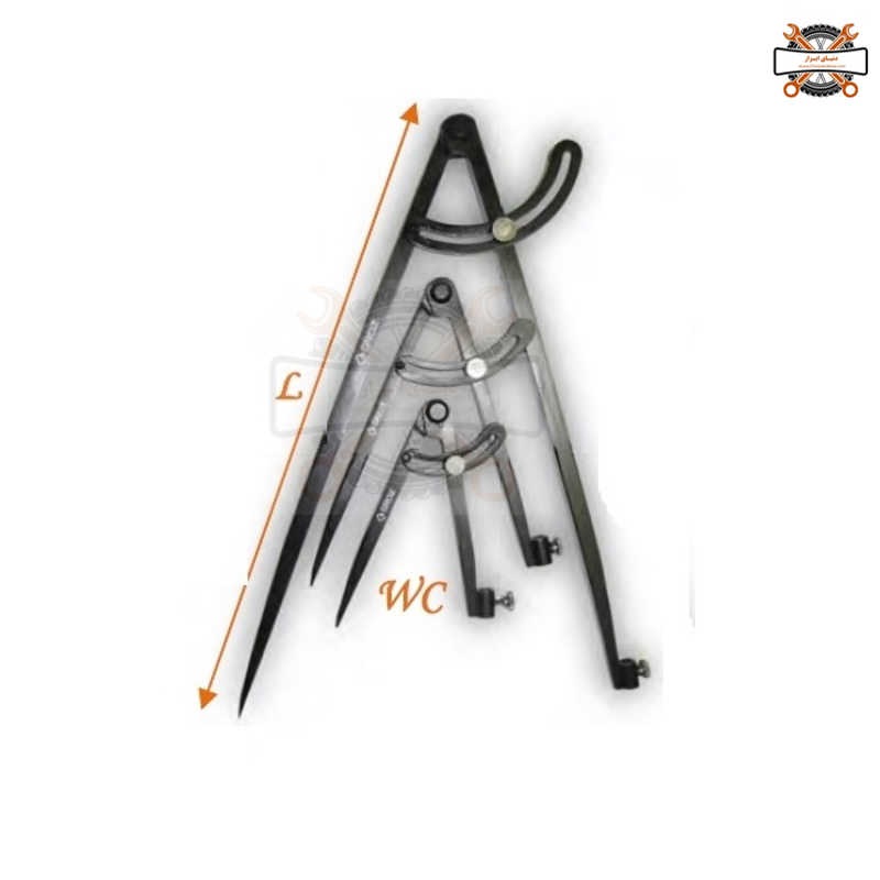 پرگار صنعتی خط کشی (سر تعویض شو) سایز 40-15 سانت