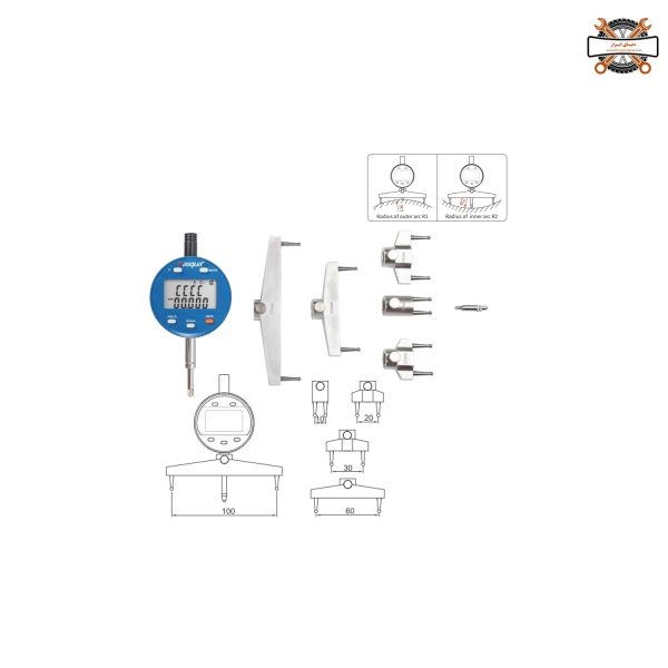 شعاع سنج یا R سنج دیجیتال دقت 0.005 داسکوا مدل 5831-0005
