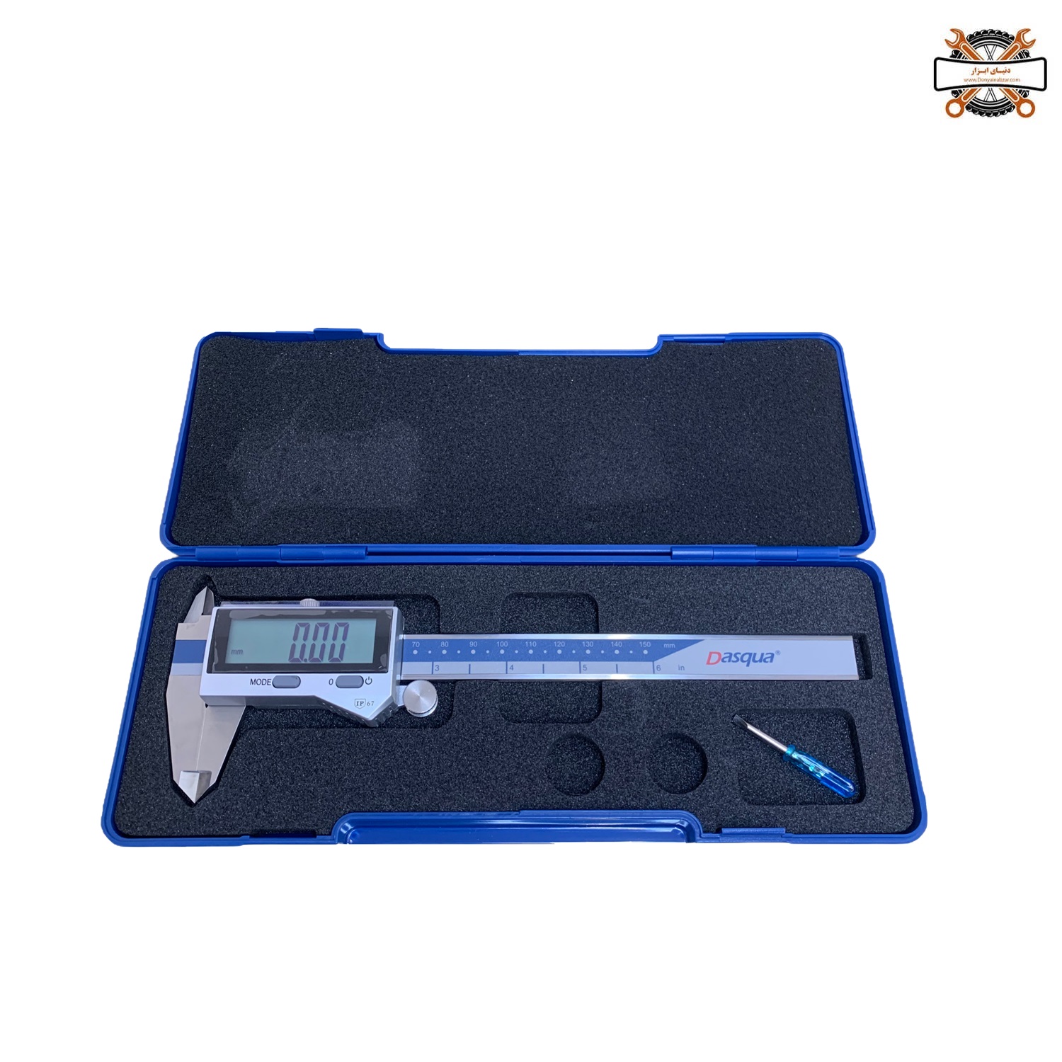 کولیس دیجیتال 15 سانت ضد آب صفحه بزرگ داسکوا (DASQUA) مدل 2610-8105