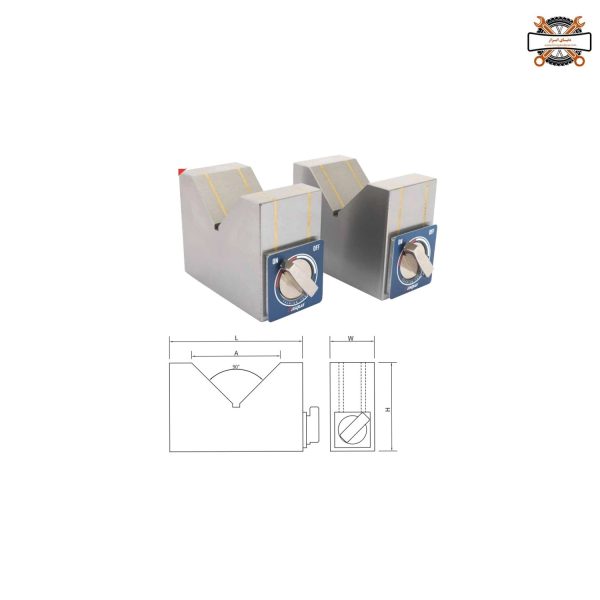 وی بلوک مگنتی جفت سایز 704050 داسکوا مدل 8561-2030