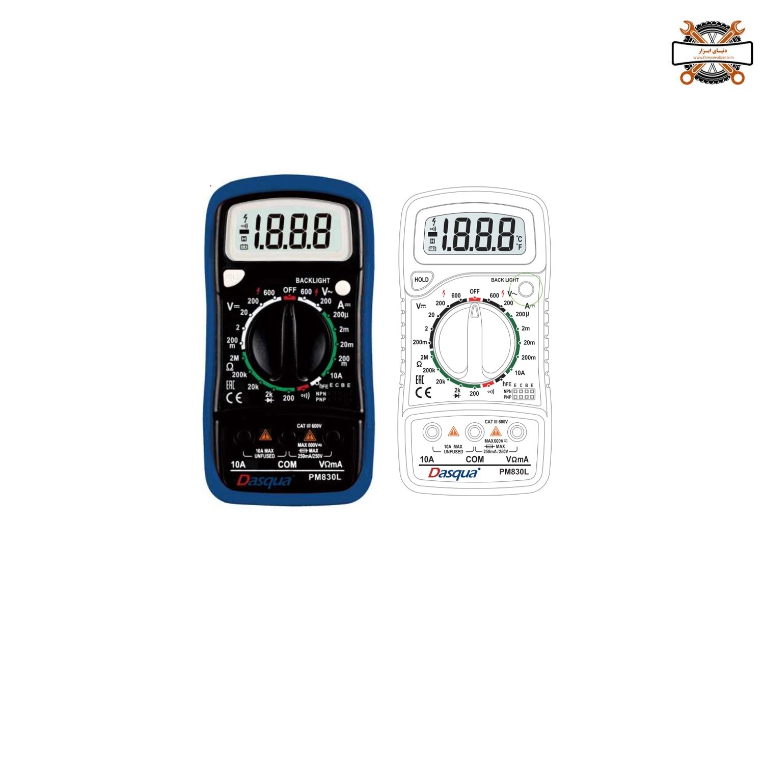 مولتی متر دیجیتال داسکوا مدل 1030-2100 مولتی متر دیجیتال داسکوا مدل 1030-2100